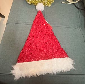 Christmas Stocking And Santa Cap/hat