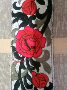 Floral Embroidered Trim