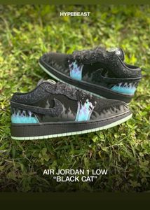 Air Jordan 1 Low ‘’Black Cat Halloween’’ for Sale‼