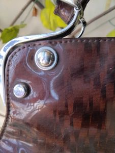 Metallic Brown Handbag