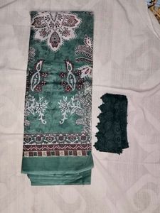Green Dress Material