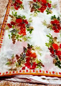 Floral Print Saree2