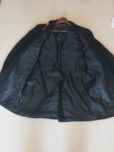 Elegant Black Overcoat (Size-L)