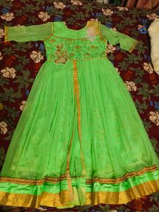New Green Long Ethnic Gown