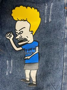 ◆ Beavis &amp; Butt-Head Ripped Cartoon Denim Jeans ◆
