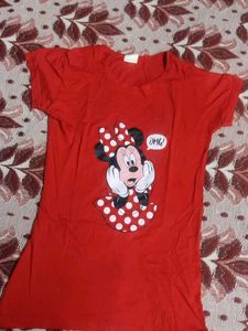 Minne Printed Top For Kids