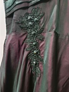 Partywear Wine Color Gown