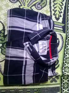 Black and White Chek Multicular Man Shirt