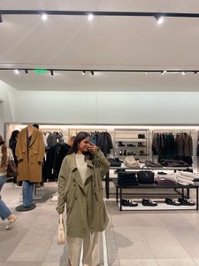 Olive Green Trench Coat