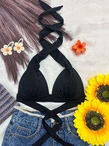 Black Halter Top