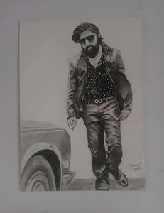 KGF Hero (Rocky Bhai) Drawing