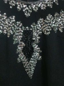 Black Sequin Embellished Dress
