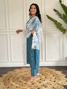 Blue Straight Suit