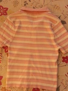 Striped Polo Top