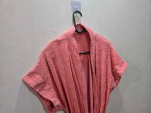 Salmon Terry Cloth Robe