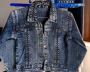 Women Washed Denim Jacket