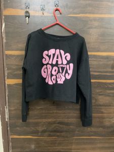 Stay Groovy Black Sweatshirt