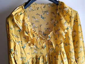 Printed Warped Top💛