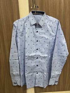 Blue Reindeer Print Shirt