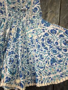 Floral Print Sleeveless Mini Dress