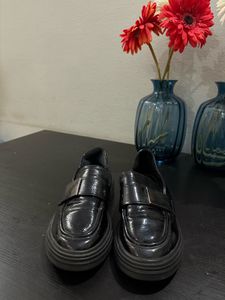 Chunky Black Loafers