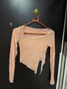 Urbanic Peach Ribbed Top