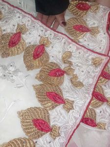 White Saree And Blouse