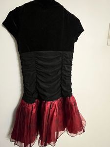 Chic Black &amp; Red Party Dress – Imported f