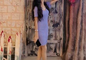 Purple Bodycon Dress