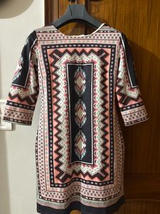 Patterned Mini Dress