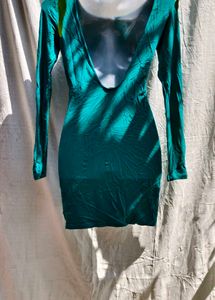 I. Green Bodycon Mini Dress