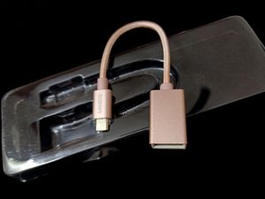 MINISO - OTG cable For Android - 2.1 A - Rose Gold