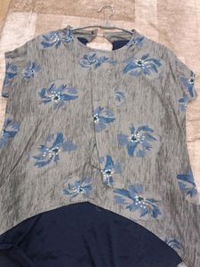 Women's XXL Top,Floral Print