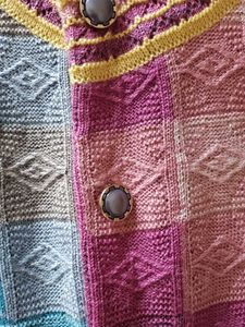 Multicolored Pure Wool Sweater