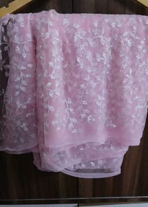 Pink💕 Saree Fabric 6 Meter