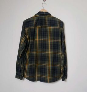 Jack &amp; jones Olive Green Plaid Shirt