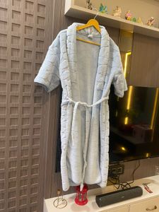 Cozy Blue Plush Robe