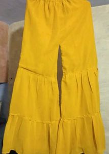 Mustard Sharara Suit Set