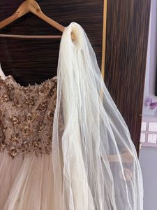 Fishcut Lehanga With Blouse And Frill Dupatta