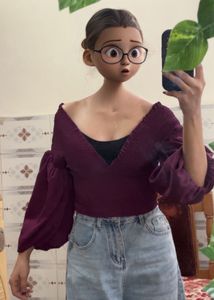 DEEP NECK ZARA TOP