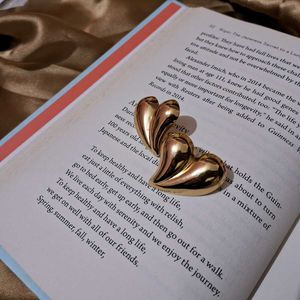 Gold Heart Earrings
