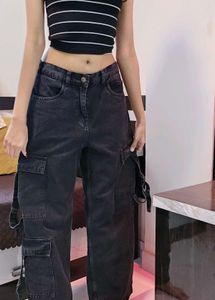 Black Cargo Pants Outfit with tank top