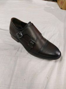 Double Monk Strap Brown Shoes