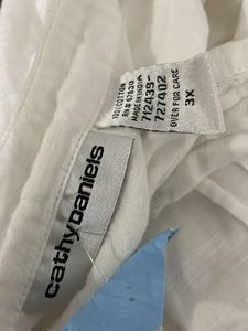 Oversized pure cotton Flowy White Blouse