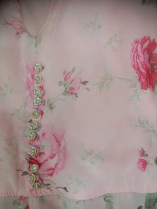 Floral Printed Anarkali Suit