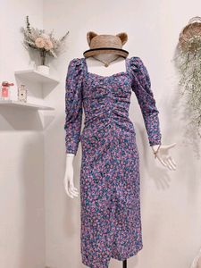 Zara Purple Floral Dress