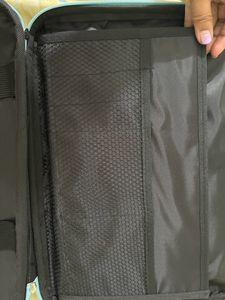 Powder Blue Laptop Bag With Detachable Sling