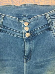 Distressed Blue Denim