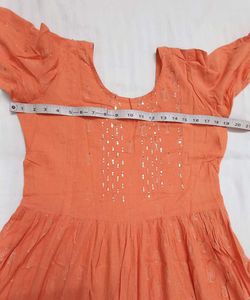 Peach Kurta Set