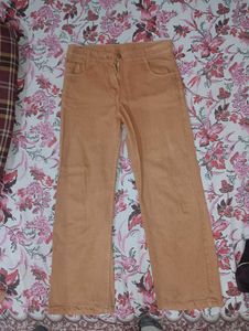 Tan Corduroy Pants - Wide Leg